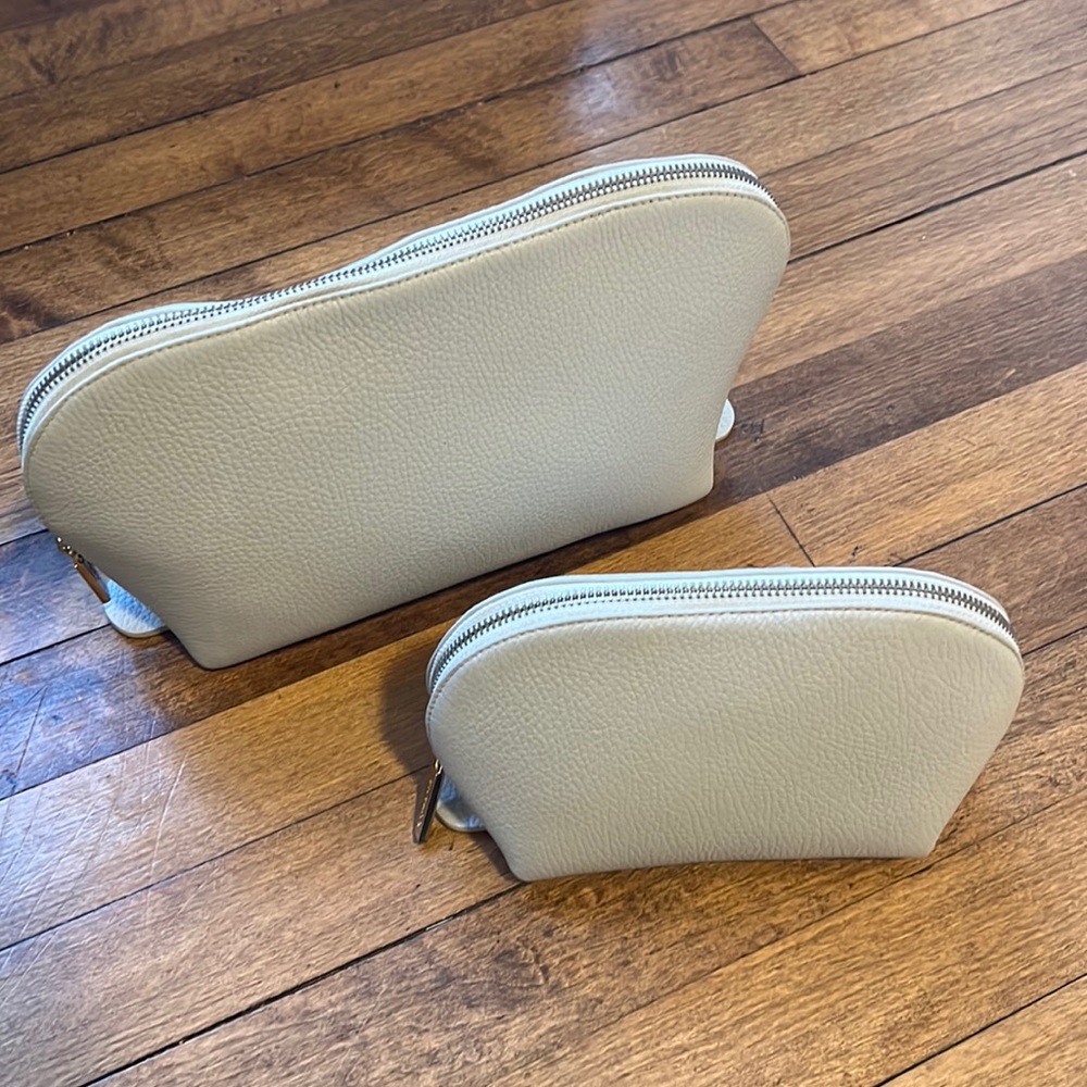 Cuyana Leather Travel Case Set NWOT